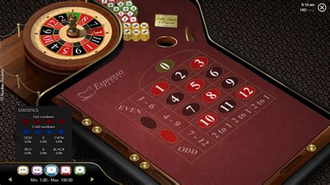 12 Number Roulette Espresso Bwin